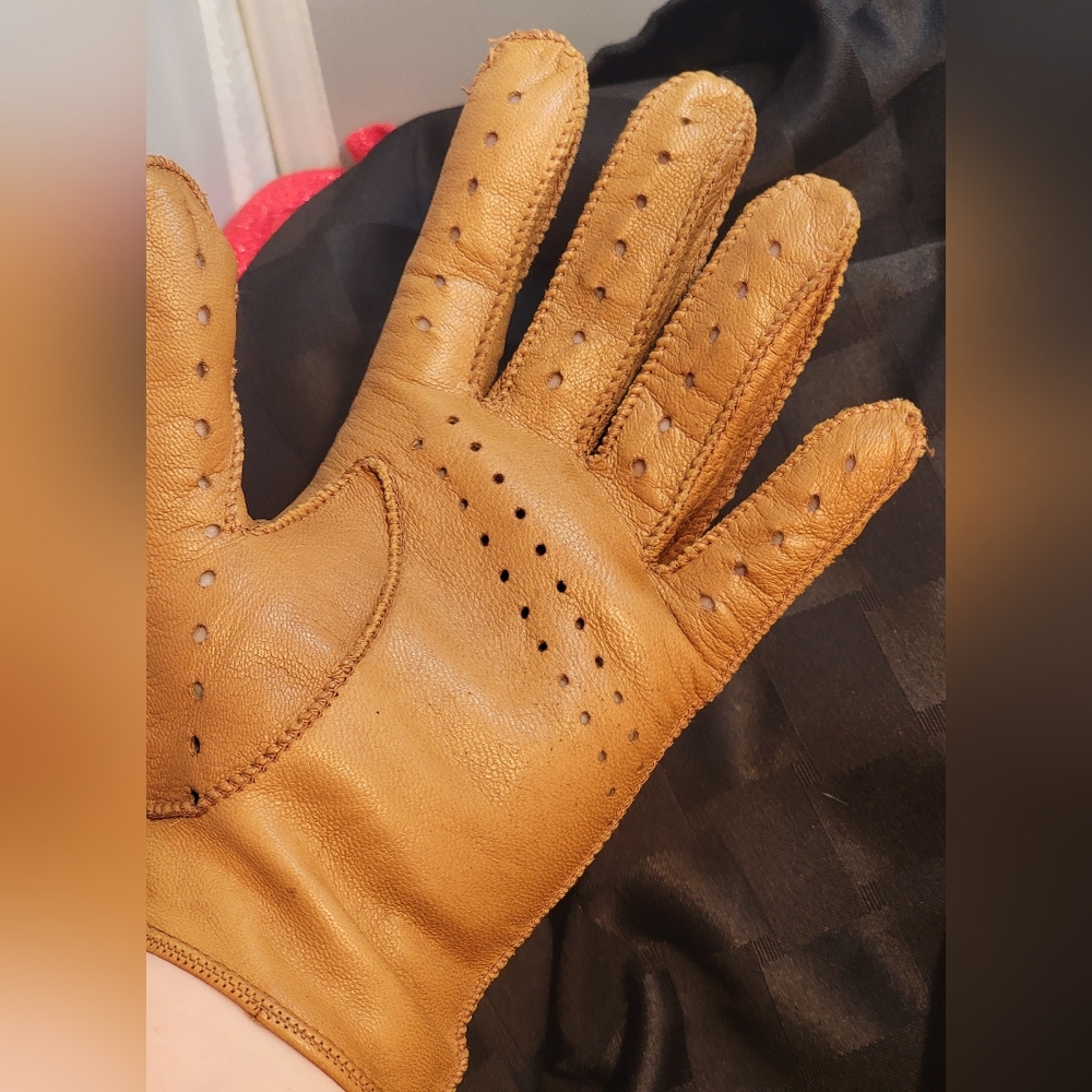 Genuine Leather Driving Gloves Approx Size 8